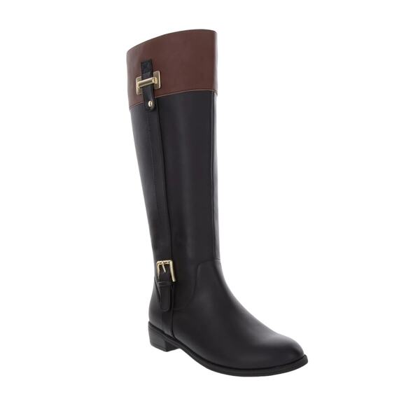 Karen Scott Black and Brown Winter Boots - Picture 1 of 4